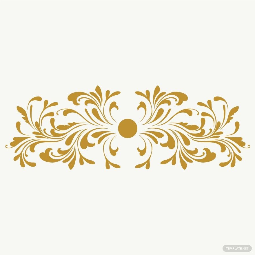Free Decorative Swirl Floral Vector in Illustrator, EPS, SVG, JPG, PNG
