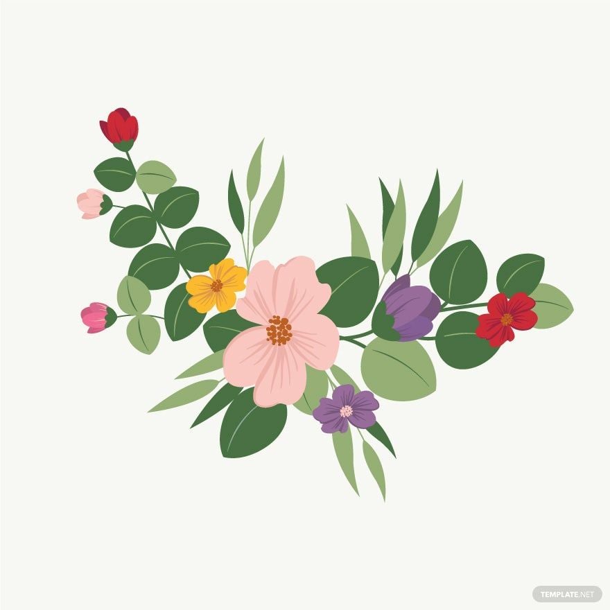 Free Colorful Floral Vector