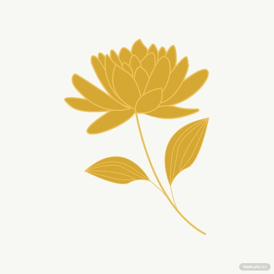 Gold Floral Vector