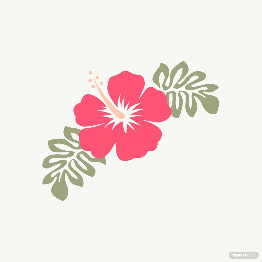 Free Hawaiian Floral Vector in Illustrator, EPS, SVG, JPG, PNG