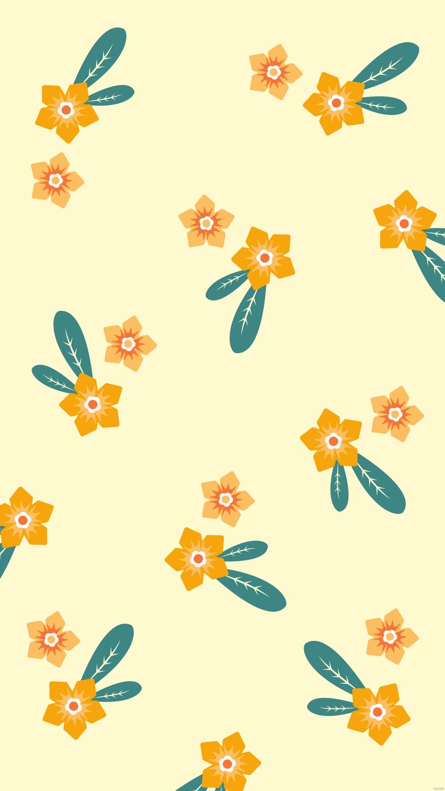 Free Tropical Floral Background
