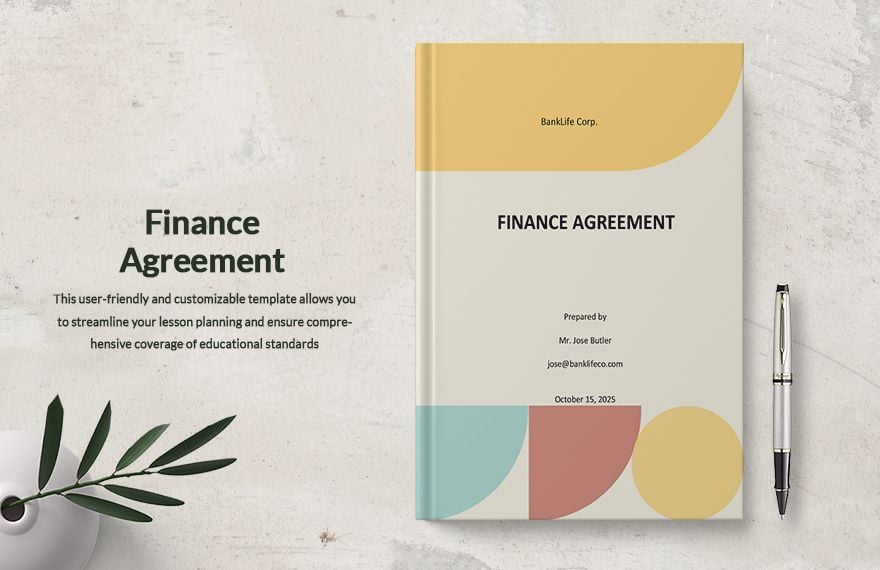 Finance Agreement Template