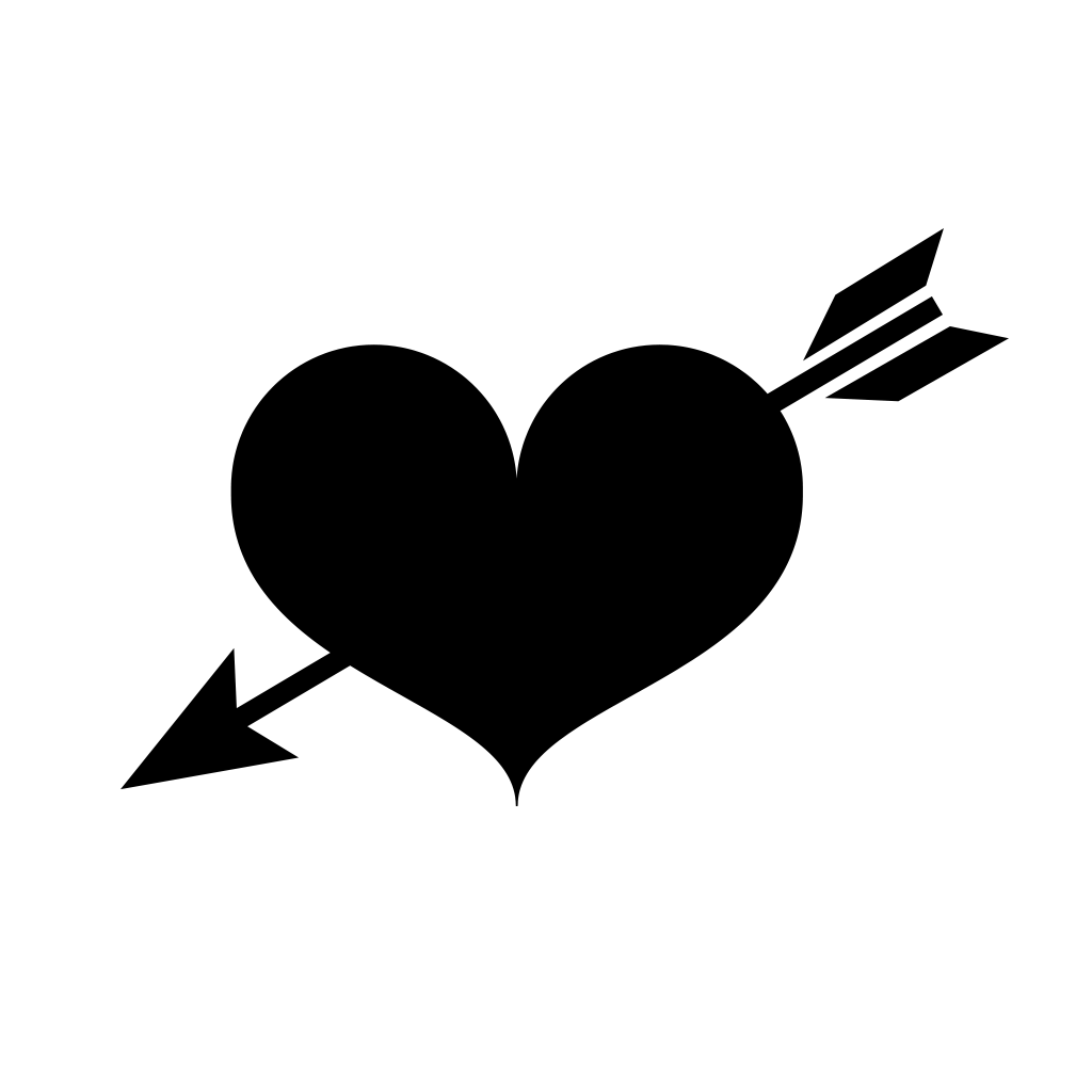 Free Simple Black Heart Silhouette - EPS, Illustrator, JPG, PSD, PNG ...