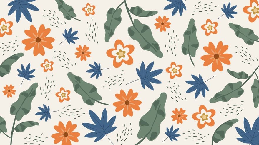 Free Aesthetic Floral Background in Illustrator, EPS, SVG, JPG