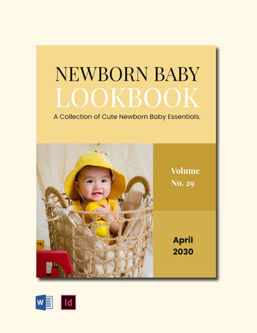 Newborn Baby Lookbook Template
