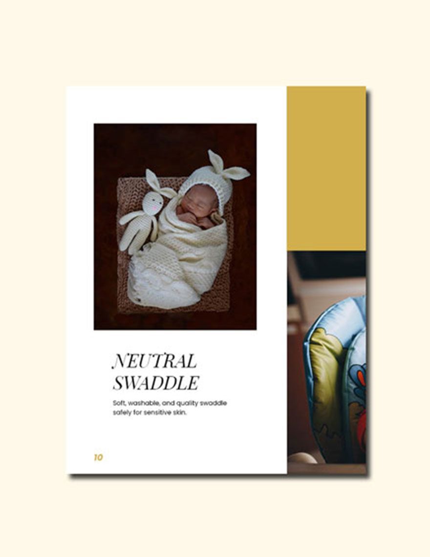 Newborn Baby Lookbook Template