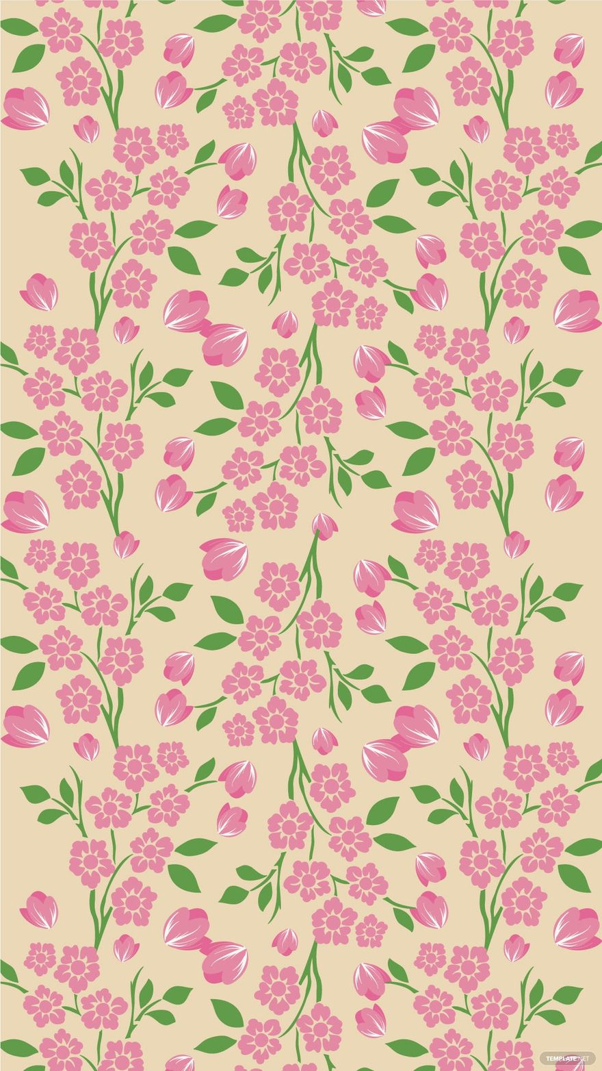 Free Pink Floral Background Vector EPS, Illustrator, JPG, PNG, SVG