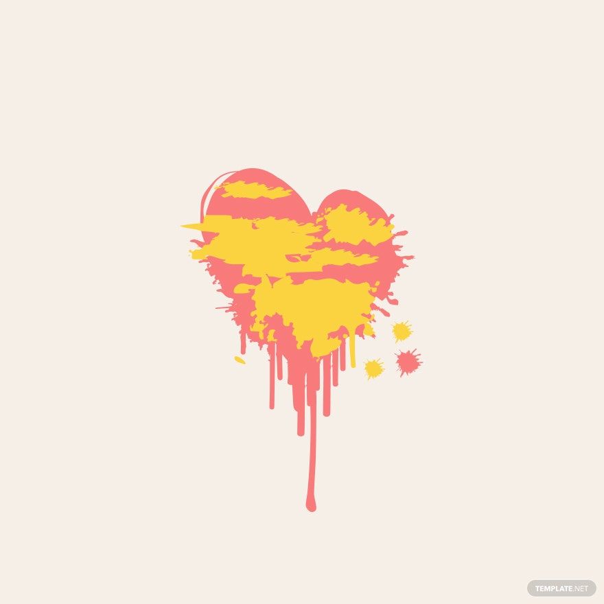 Painted Heart Vector