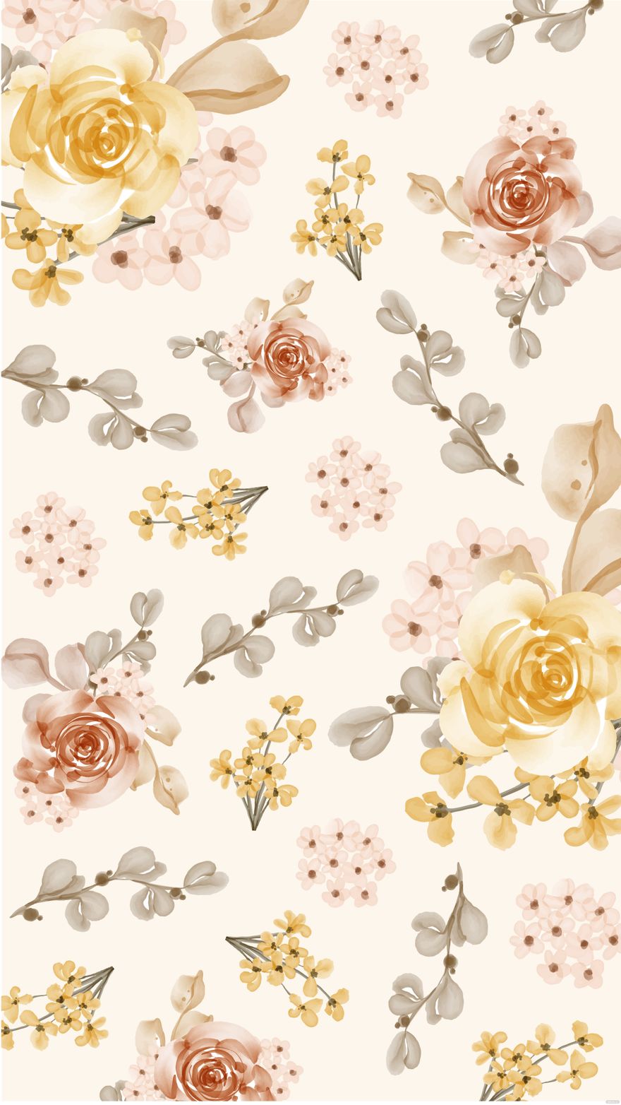 Free Decorative Wedding Floral Background in Illustrator, EPS, SVG, JPG, PNG