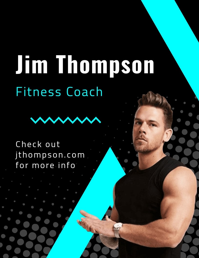 Fitness Coaching Flyer Template