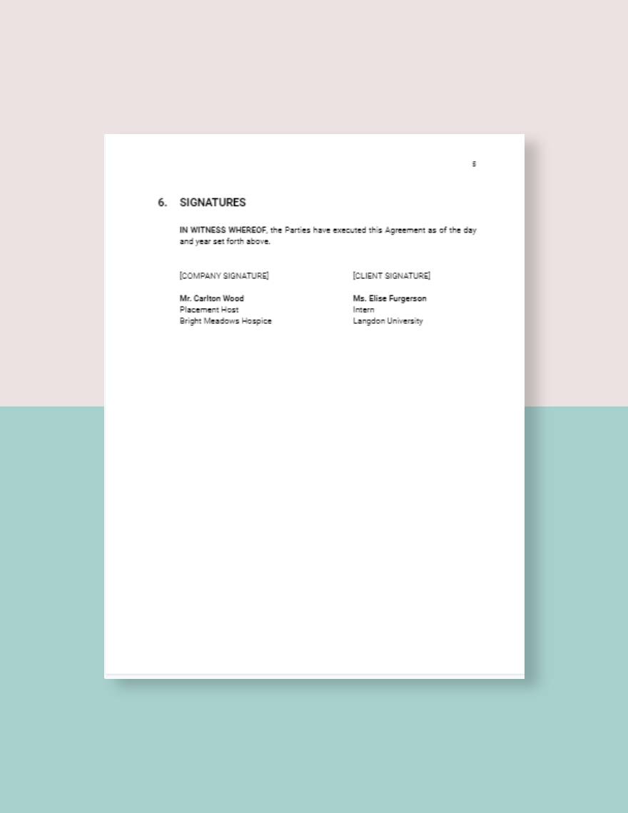Confidentiality Agreement Social Work Template