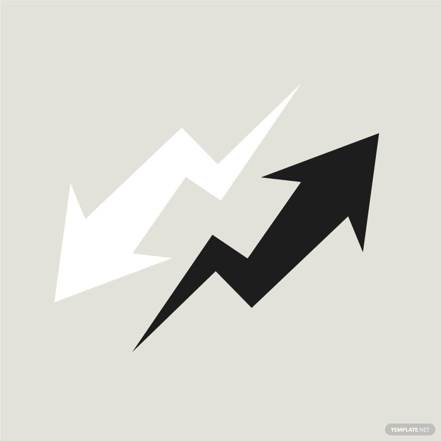 Free Black and White Arrow Vector