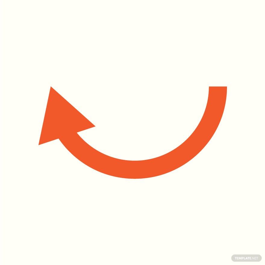 Half Circle Arrow Vector