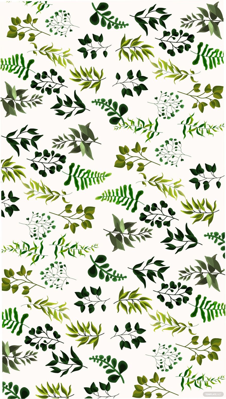 Free Green Floral Watercolor Background