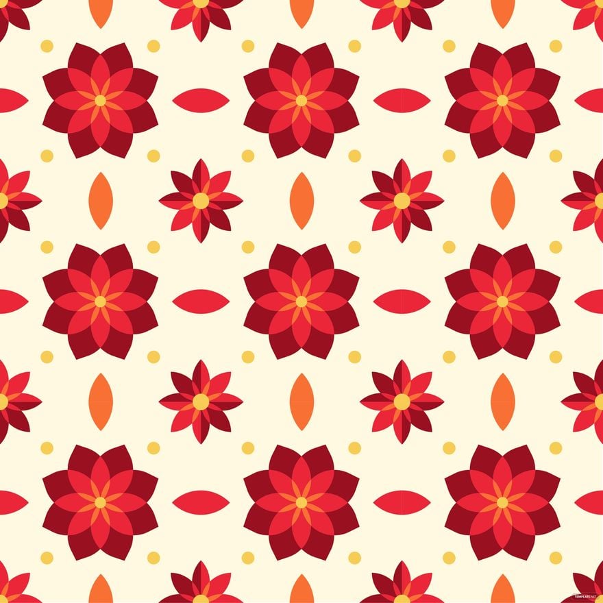 Free Floral Decorative Pattern Vector in Illustrator, EPS, SVG, JPG, PNG