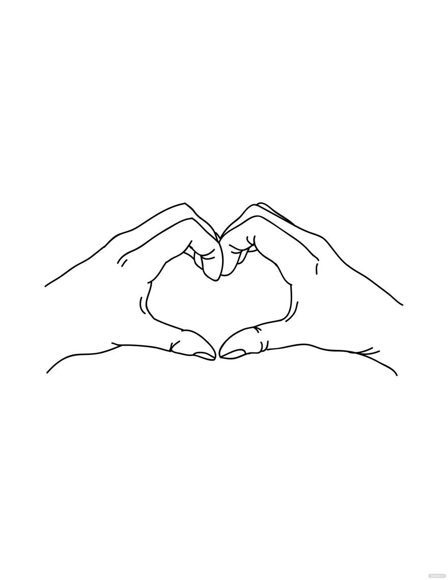 Free Hand Heart Drawing