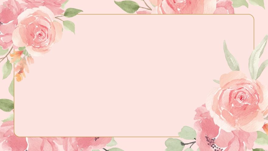 Pink Floral Invitation Background