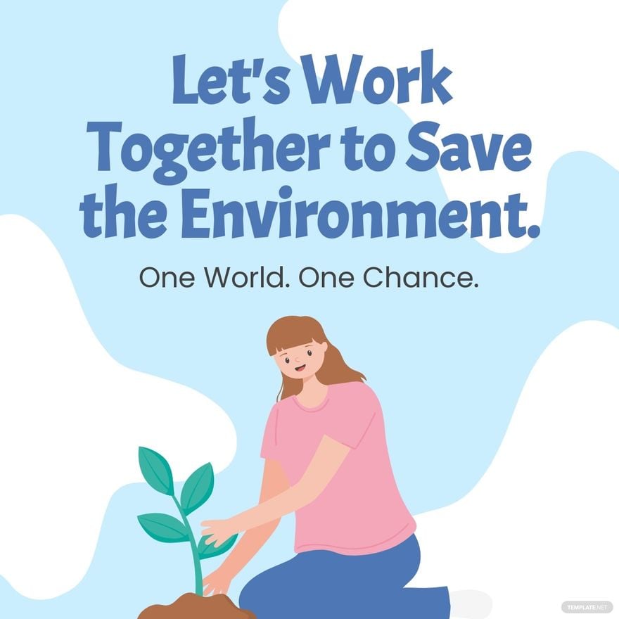 Free Save The Environment Linkedin Post Template