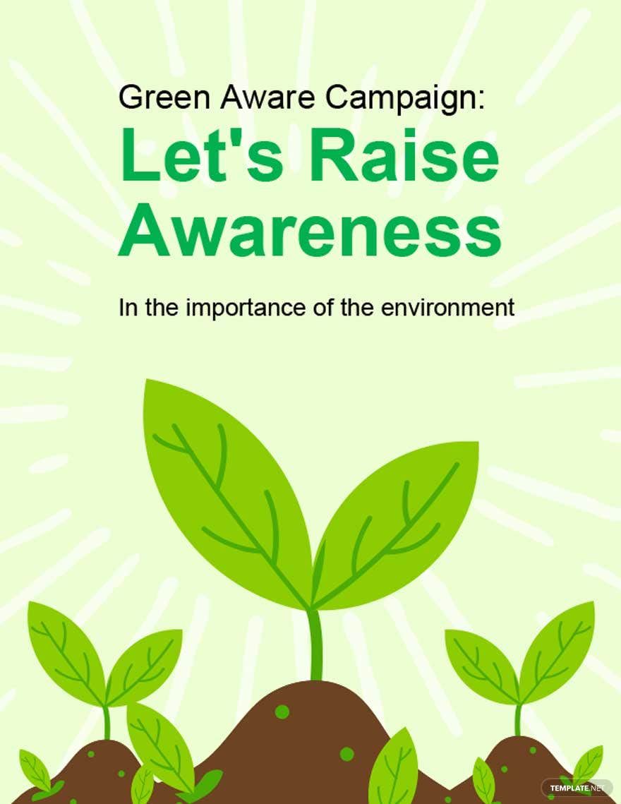 Environment Awareness Flyer Template