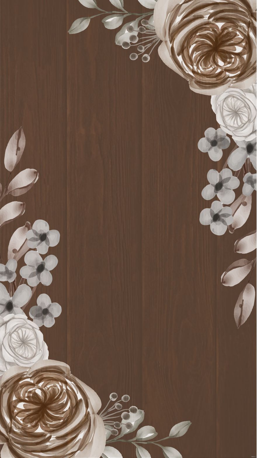 Free Rustic Wedding Floral Background