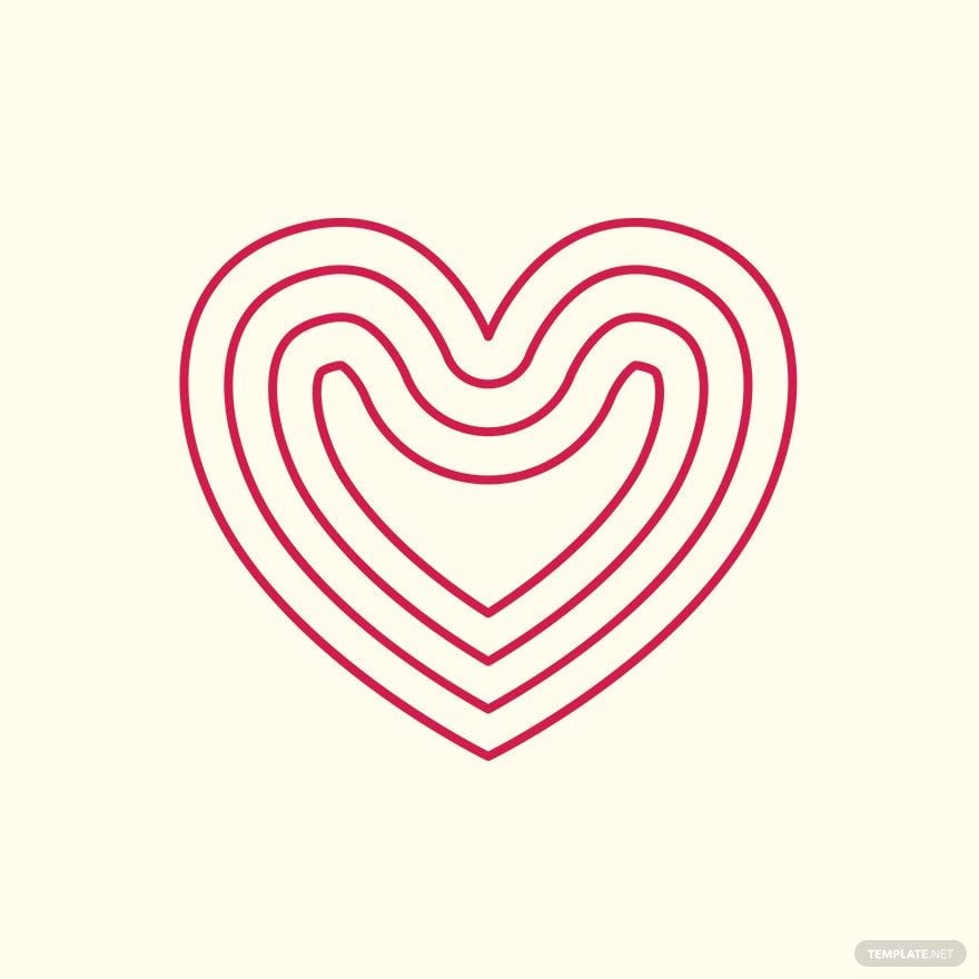Free Heart Outline Vector