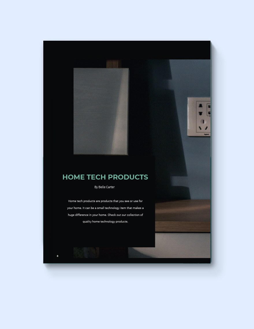 Tech Product Lookbook Template
