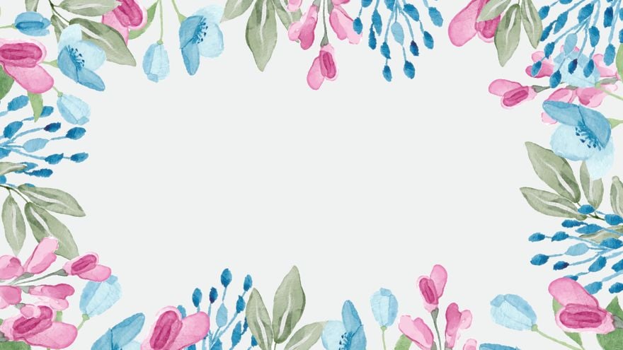 Watercolor Floral Invitation Background