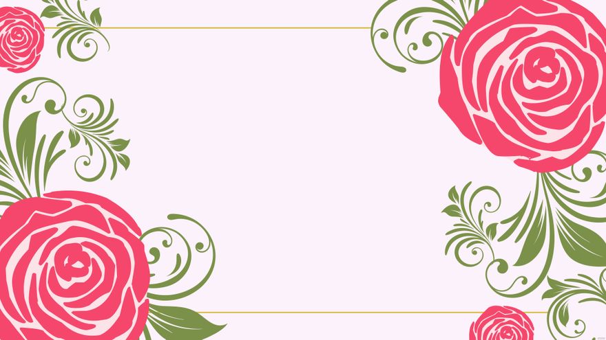 Floral Swirls Invitation Background