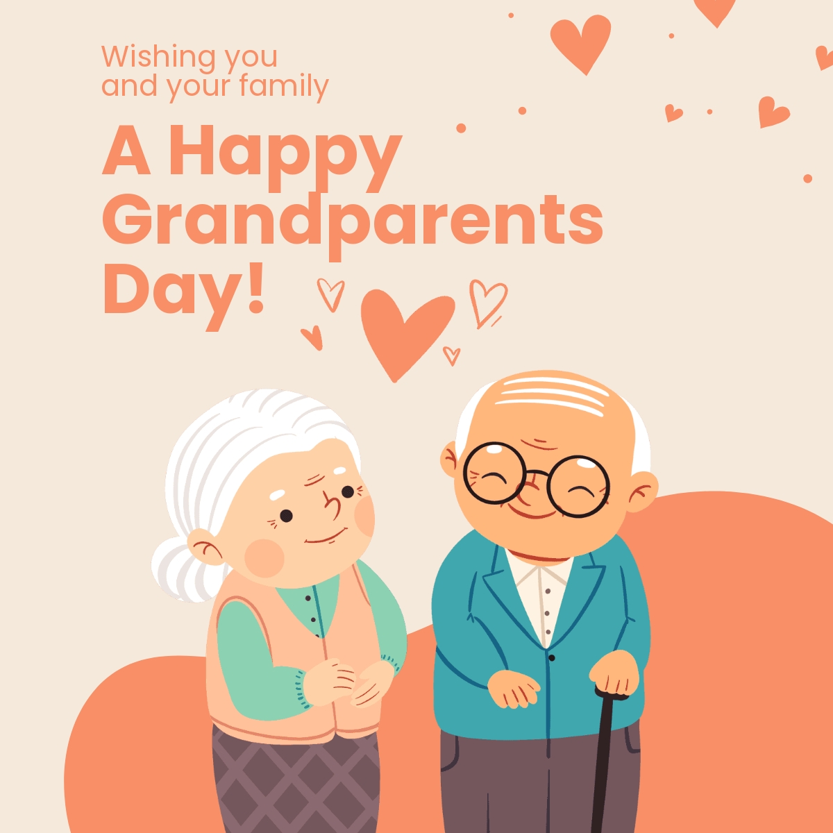 Free Grandparents Day Invitation Instagram Post Template Google Docs