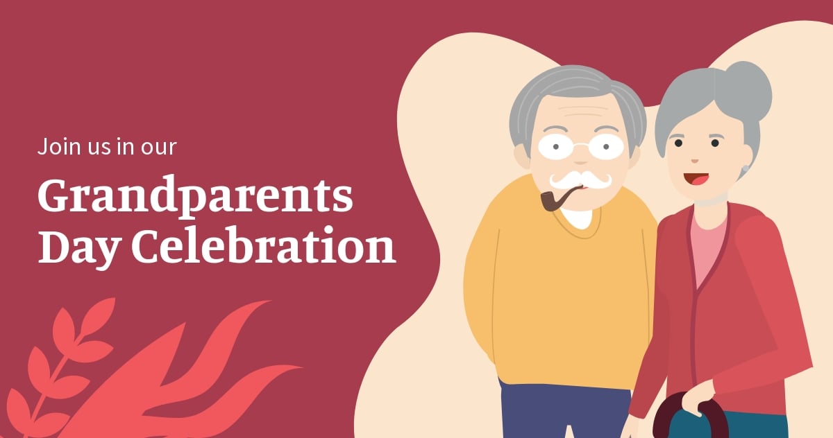 Grandparents Day Invitation Facebook Post Template