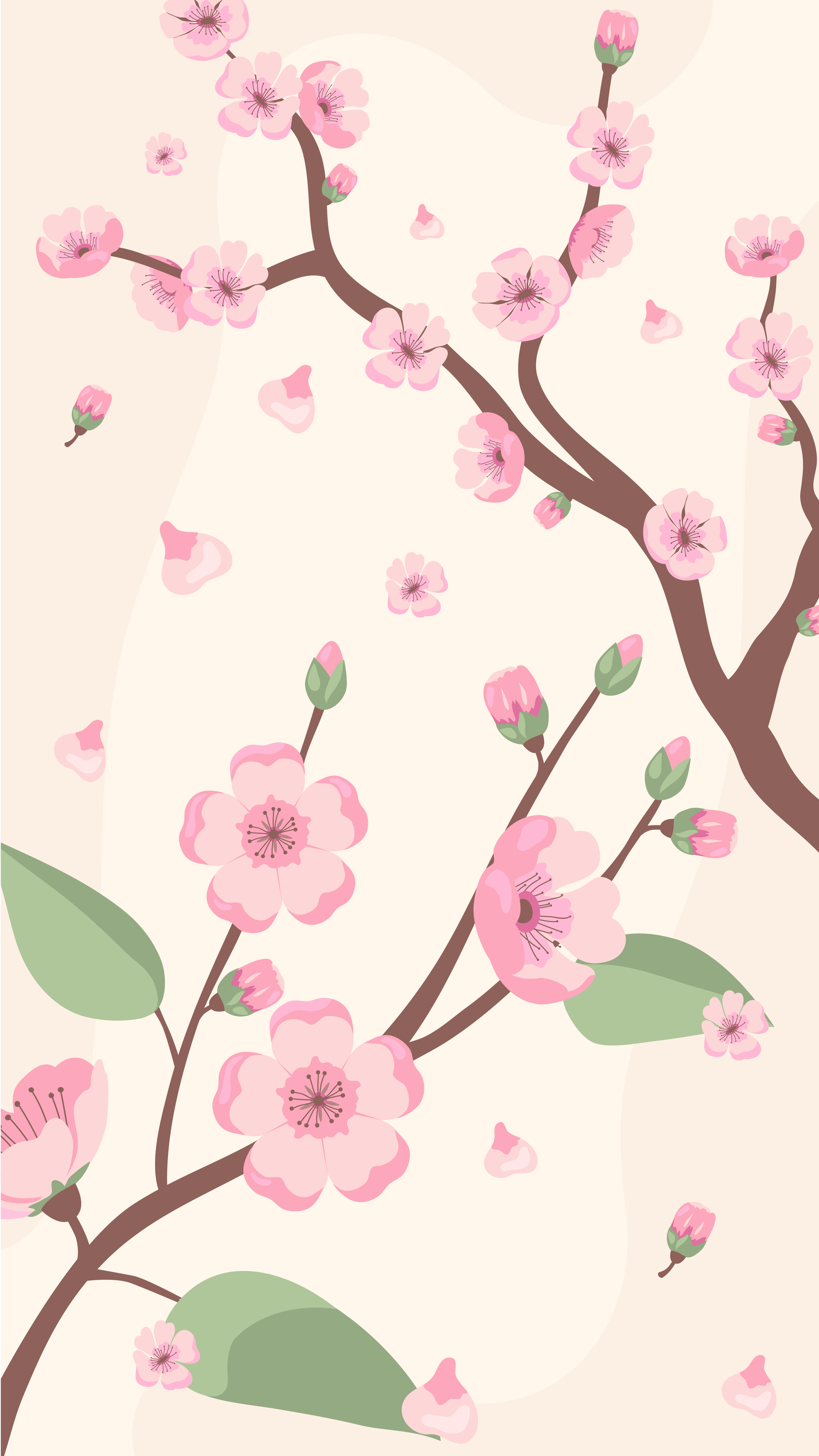 Free Rustic Spring Floral Background - EPS, Illustrator, JPG, SVG ...