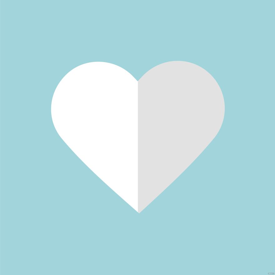 Free White Heart Clipart