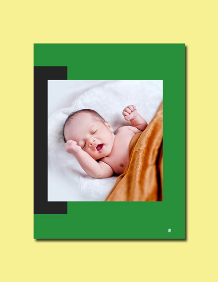 Editable Newborn Baby Photography Lookbook Template