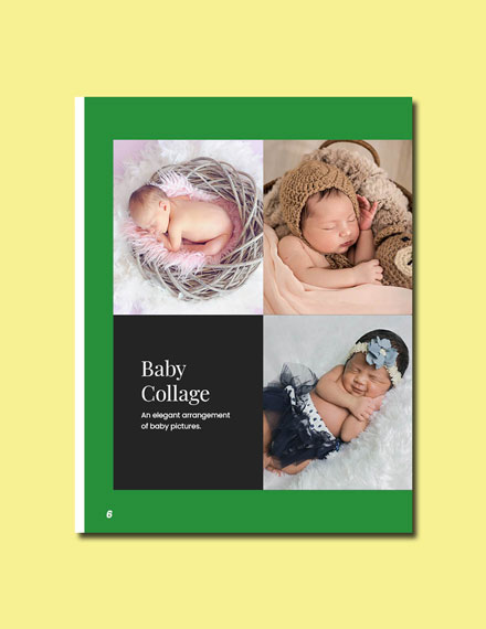 Editable Newborn Baby Photography Lookbook