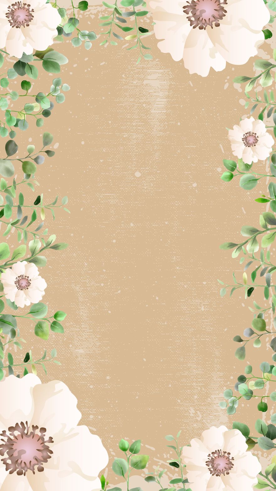 Free Rustic Spring Floral Background