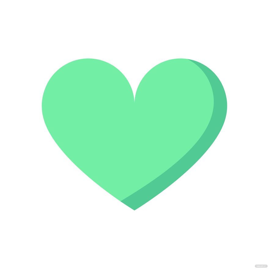 Free Green Heart Clipart in Illustrator, EPS, SVG, JPG, PNG