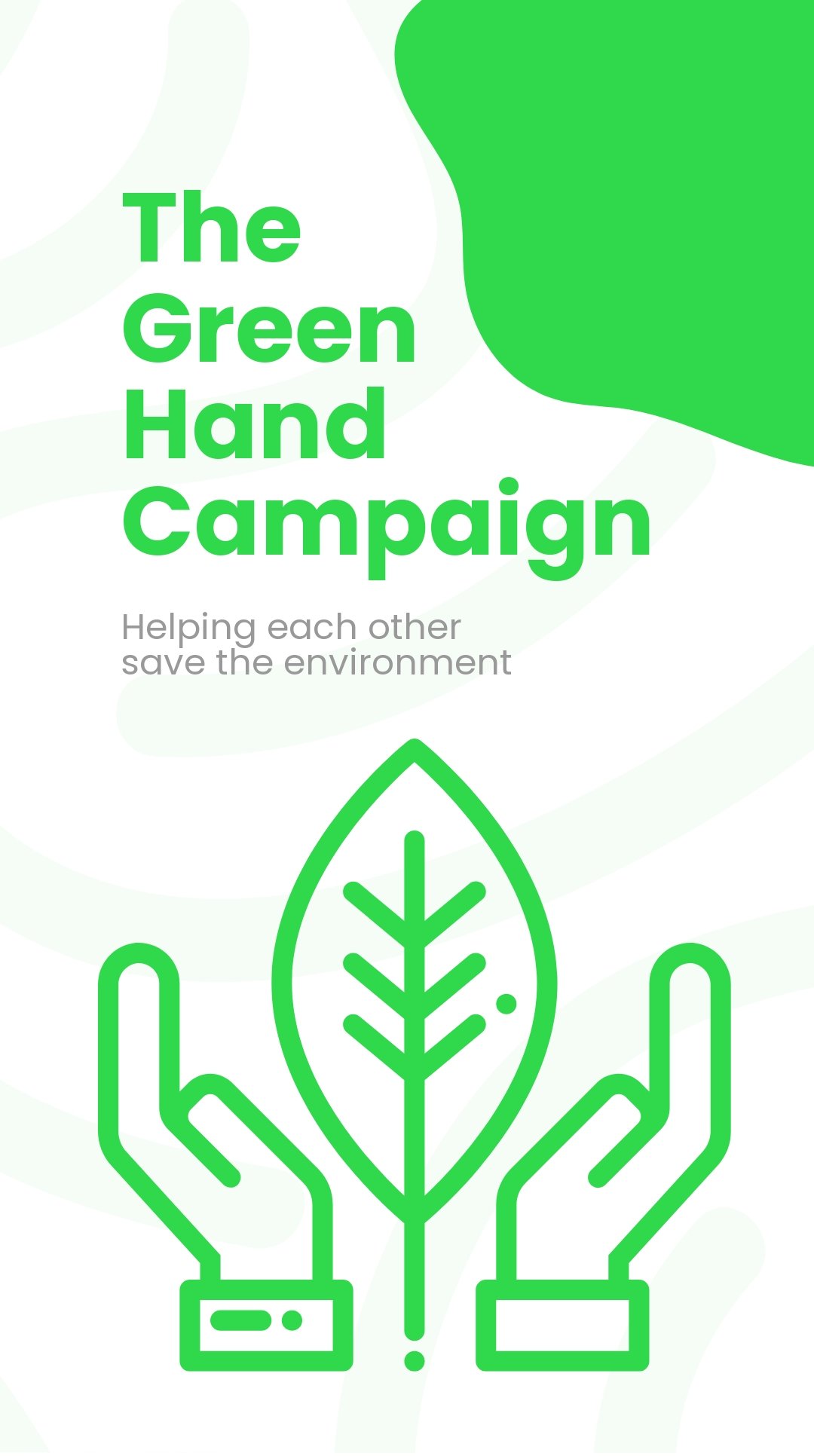 Free Environment Campaign Whatsapp Post Template