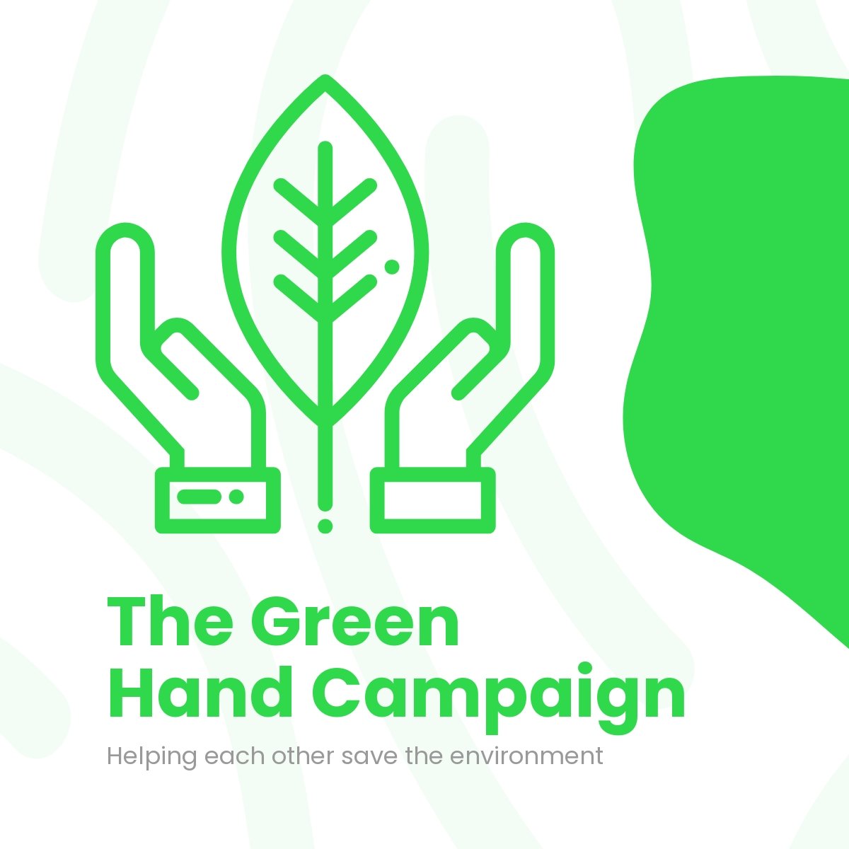 Free Environment Campaign Linkedin Post Template