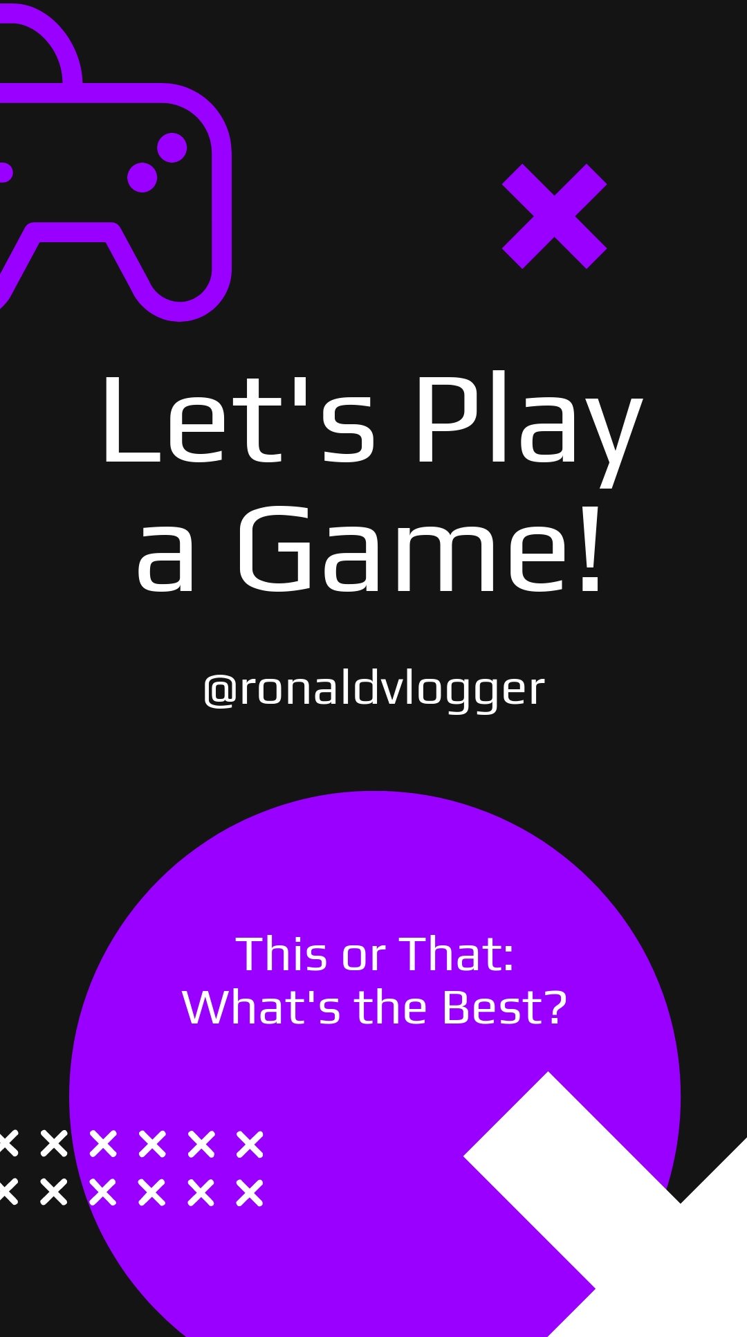This Or That Game Instagram Story Template