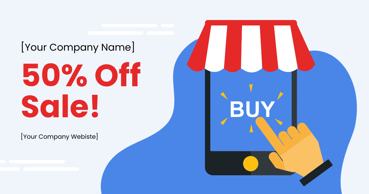 Small Business Sale Facebook Post Template