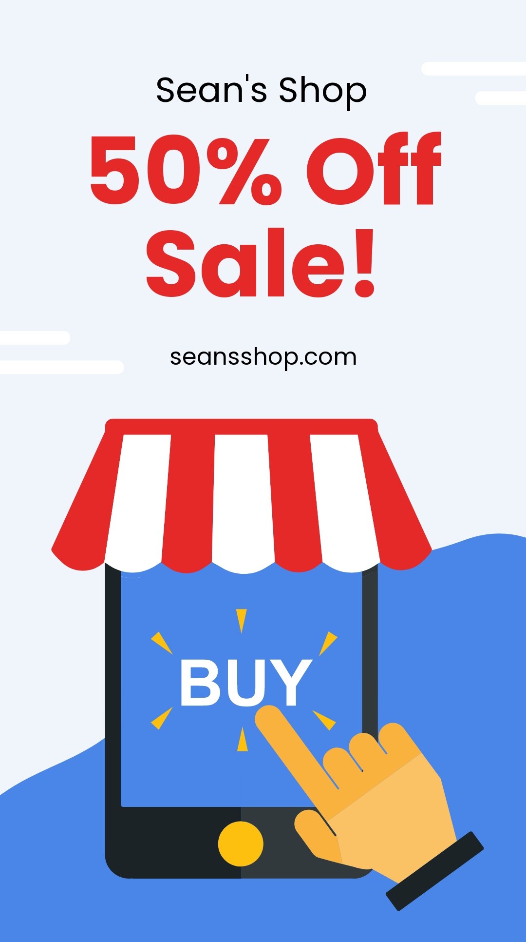 Free Small Business Sale Whatsapp Post Template