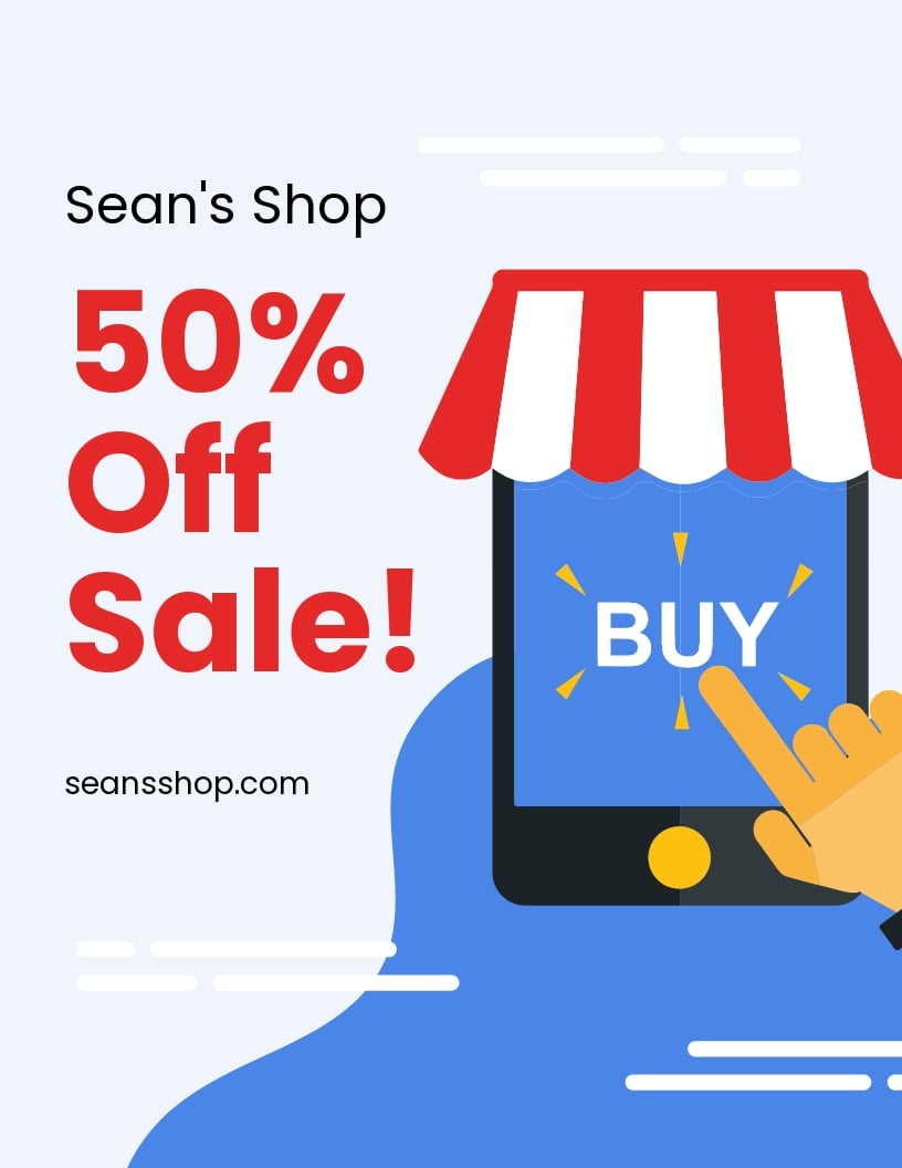 Small Business Sale Flyer Template