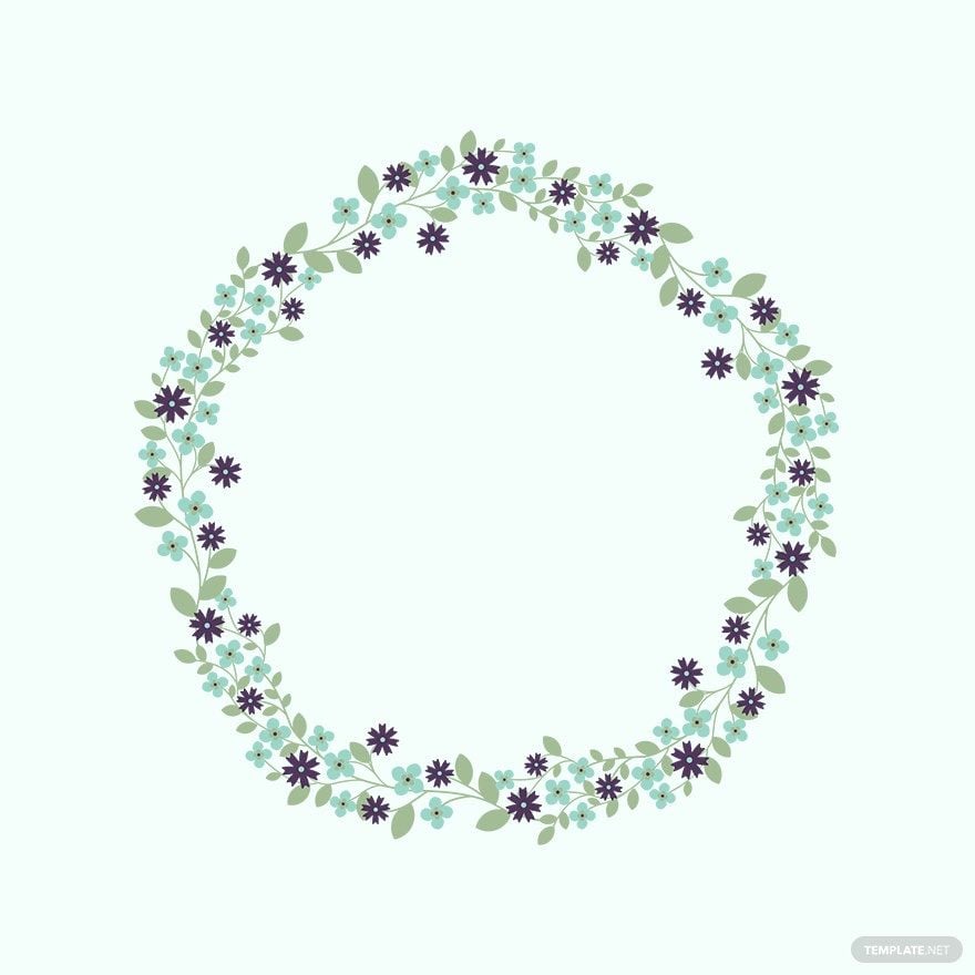 Free Floral Wreath Vector