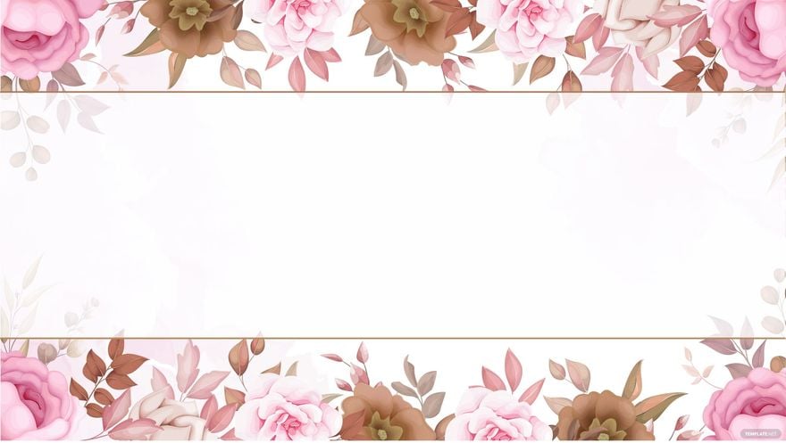 Pink And Brown Floral Background