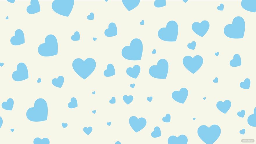 Baby Blue Heart Background