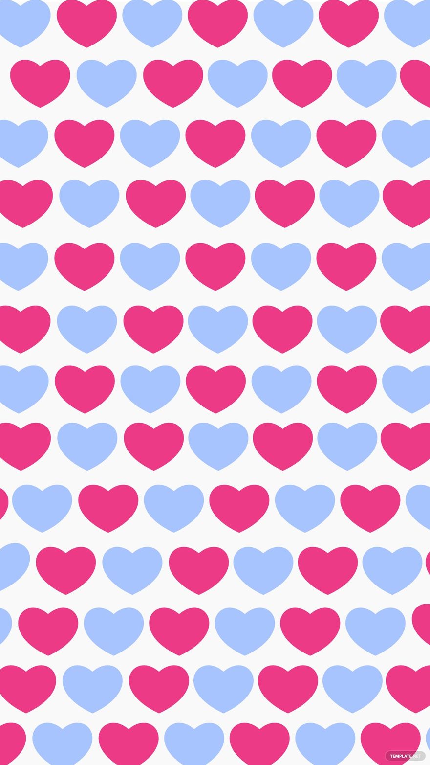 Free Blue Heart Background