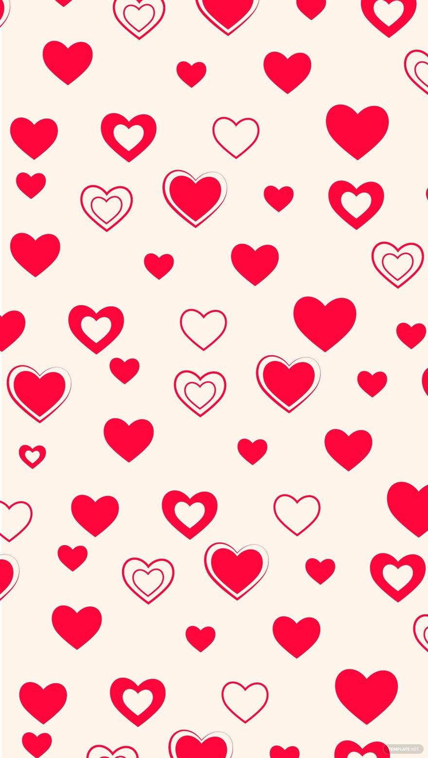 Love Red Heart Phone Background