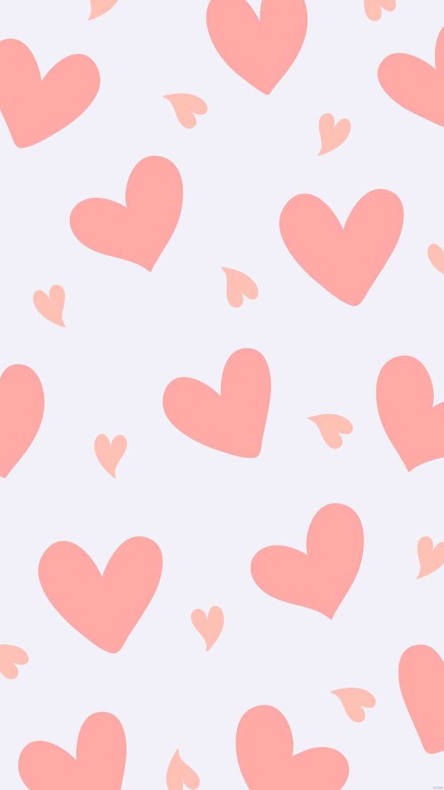 Free Pink Heart Background