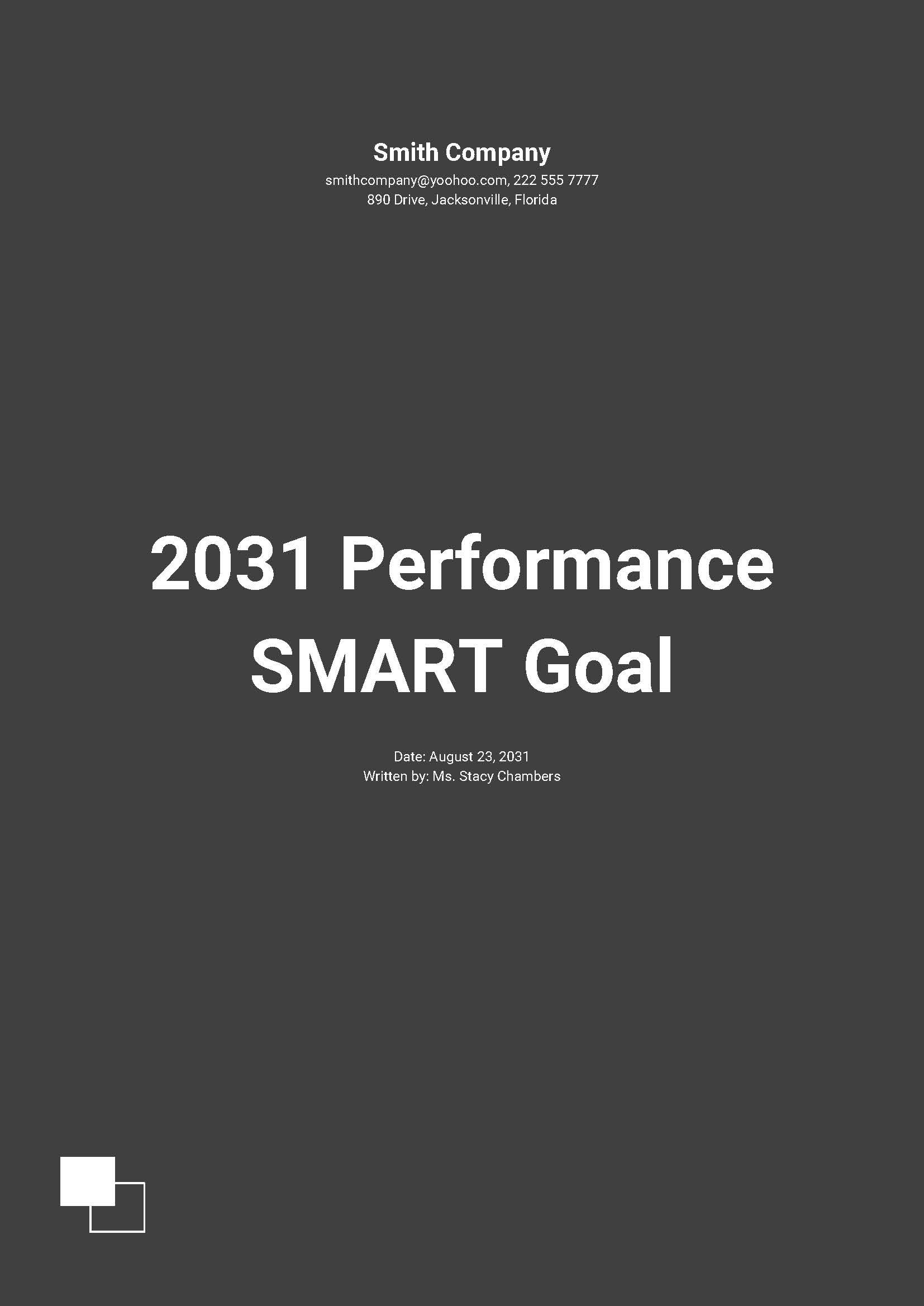 Smart Goal Format Template | Google Docs, Word, PDF | Template.net