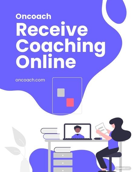 Online Coaching Flyer Template